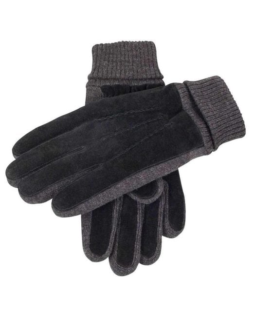 Black All Sizes Dents Durham Thinsulate Lined Knitted Gloves 