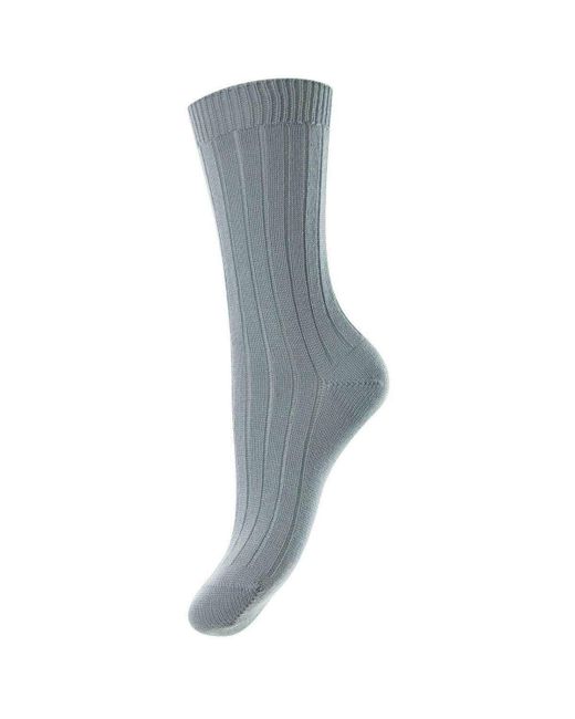 Pantherella Gray Rachel Merino Wool Socks