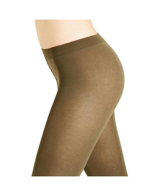 FALKE Cotton Touch Leggings in Natural | Lyst