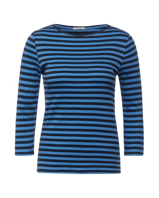 Cecil Shirt mit Streifenmuster in Blau | Lyst DE | T-Shirts