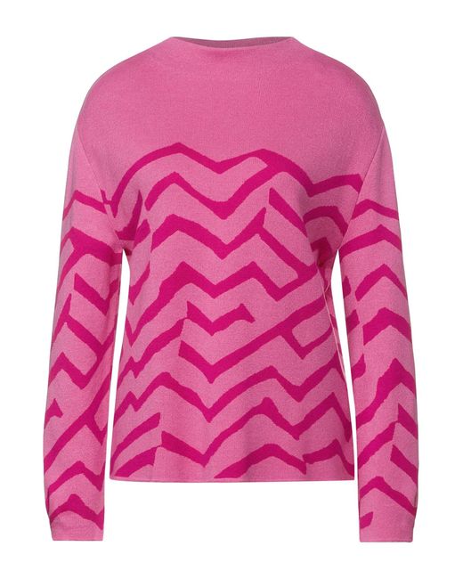 Street One Pullover mit Zick Zack Print in Pink | Lyst DE