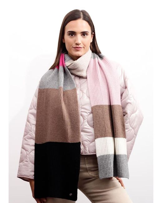 Codello Kaschmirweicher Streifen-Schal in Pink | Lyst DE