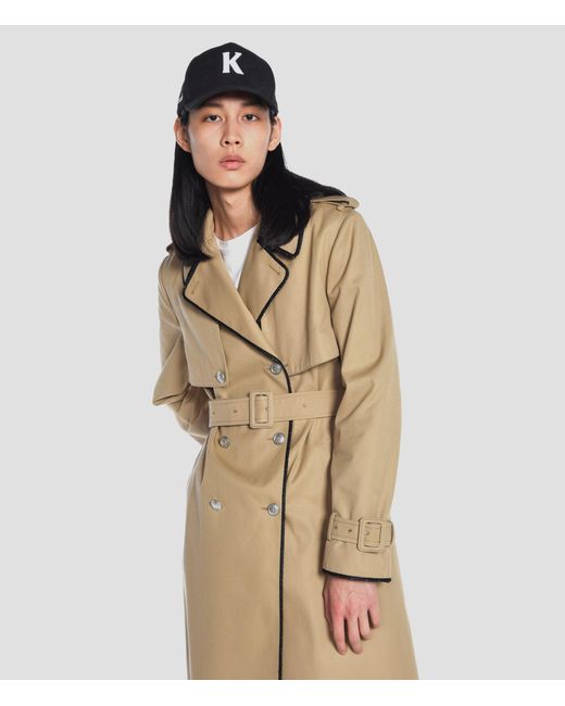Koche Cotton Trench Coat-sk1ah0011s60387154 in Natural | Lyst