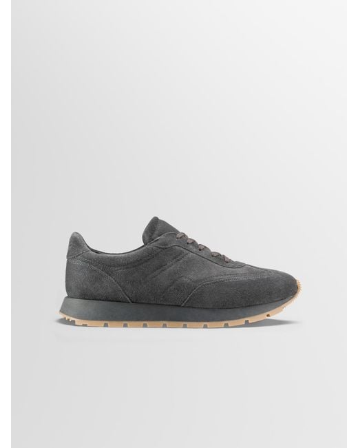 Koio Gray Retro Runner In Graphite for men