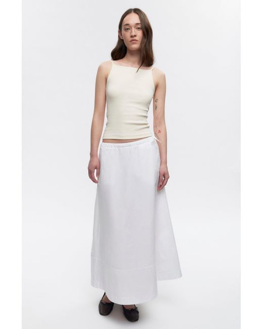 KOTN White Merire Pull On Skirt