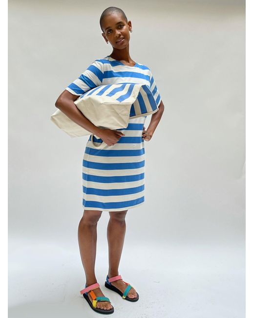 Kule Cotton The Tee Dress in Blue | Lyst