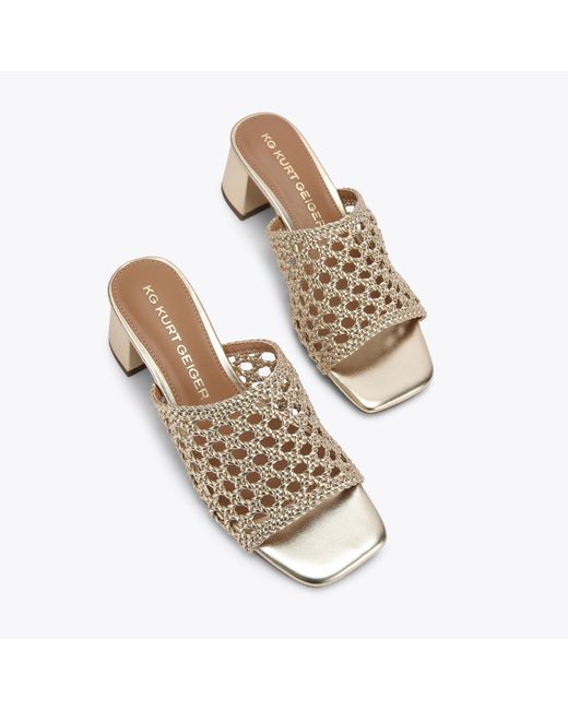 KG by Kurt Geiger Natural Heels Gold Remi