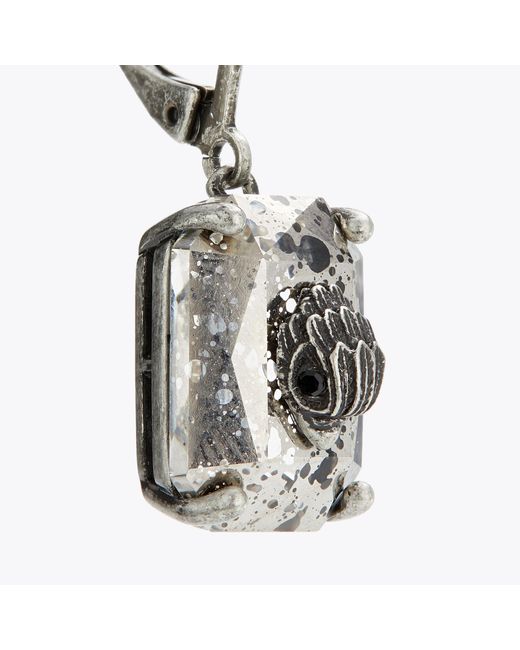 Kurt Geiger White Kurt Geiger Jewellery Earrings Silver Crystal Droplet
