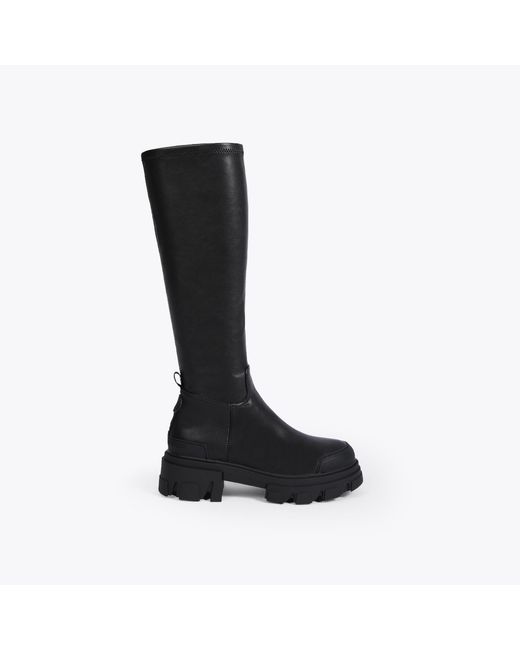 KG by Kurt Geiger Black Knee High Boots Vegan Trekker Sock