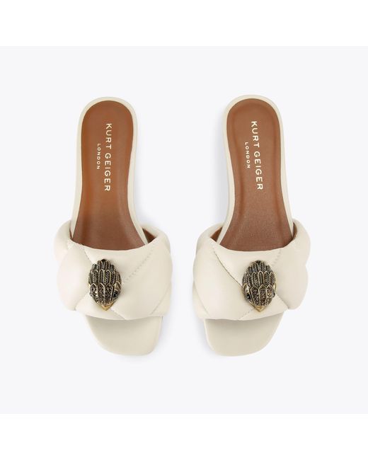 Kurt Geiger Natural Sandals Bone Leather Kensington