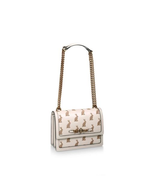 Kurt Geiger Cream Rabbit Embroidered Cross Body Bag in White Lyst UK