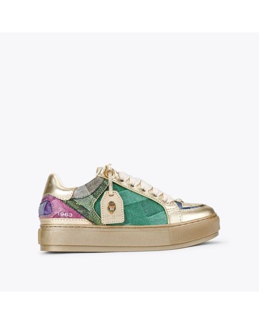 Kurt Geiger Green Kurt Geiger Trainers Metal Combination Southbank