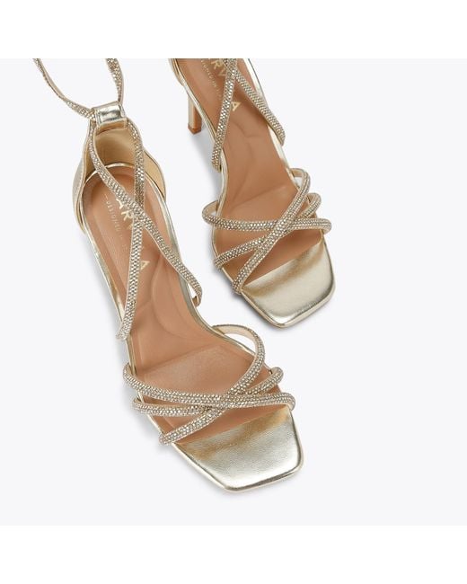 Carvela Kurt Geiger Metallic Heels Gold Paparazzi