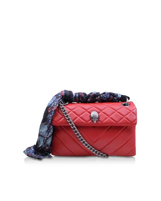 Kurt Geiger Leather Kensington Bag In Red