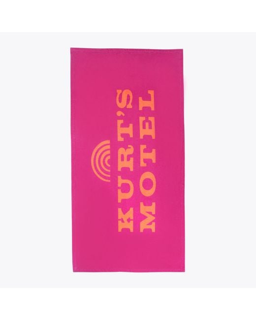 Kurt Geiger Pink Kurt Geiger Beach Towel Fuchsia Home Kurts Motel