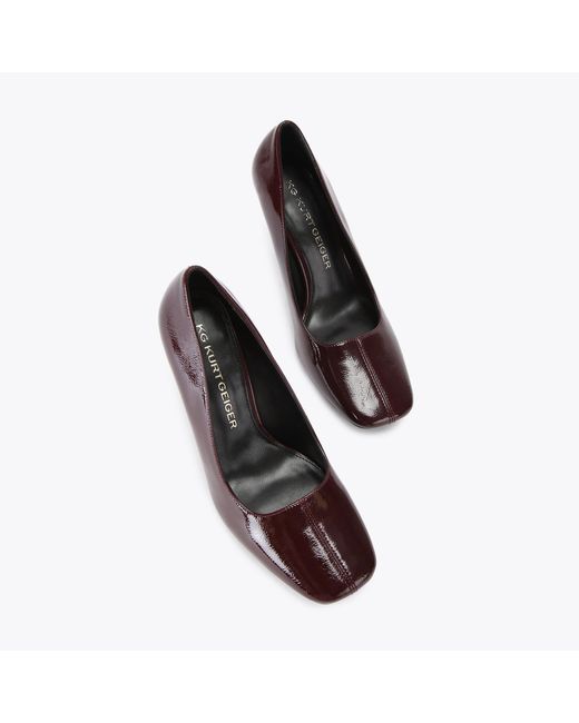 KG by Kurt Geiger Purple Heels Court Wine Synthetic Samara