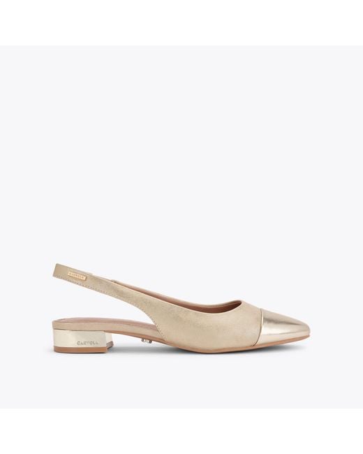 Carvela Kurt Geiger Natural Kurt Geiger Flats Gold Amelia