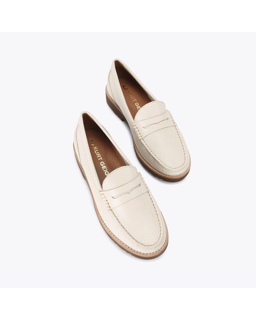 Kurt geiger white best sale loafers