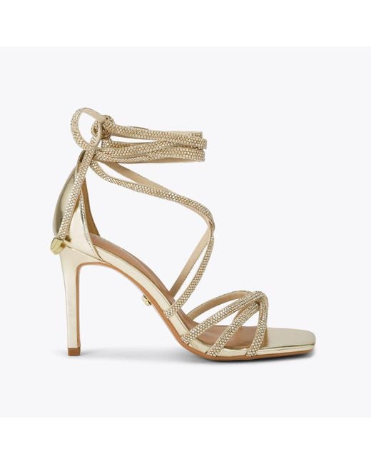 Carvela Kurt Geiger Metallic Heels Gold Paparazzi