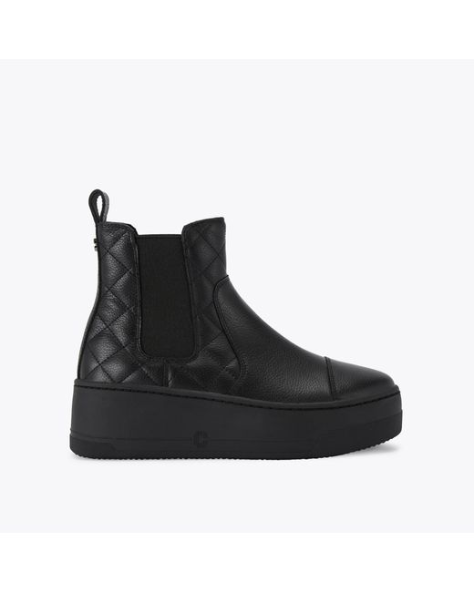 Carvela Kurt Geiger Black Ankle Boot Leather Connected