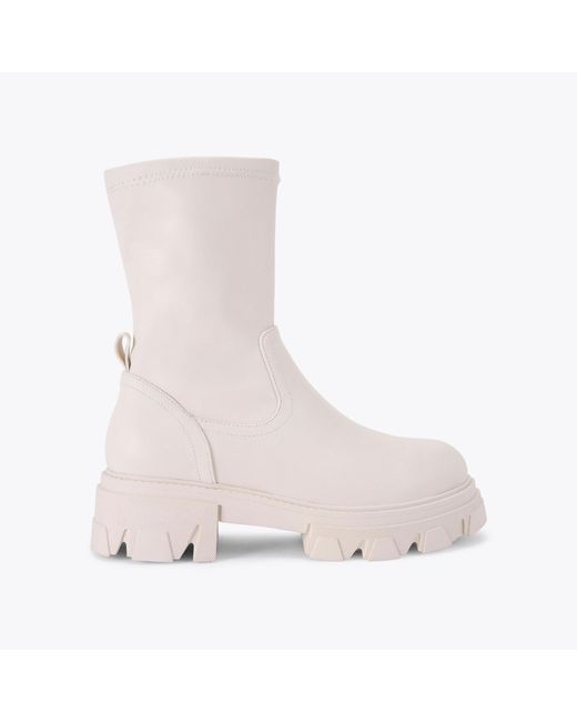 Carvela Kurt Geiger Natural Boots Bone Synthetic Explorer