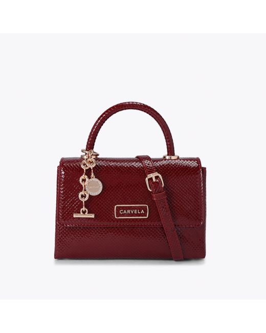 Carvela Kurt Geiger Red Top Handle Bag Combination Alto