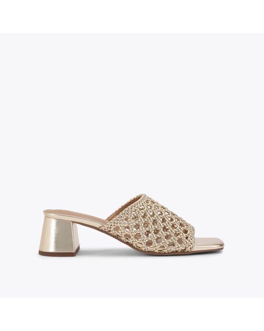 KG by Kurt Geiger Natural Heels Gold Remi