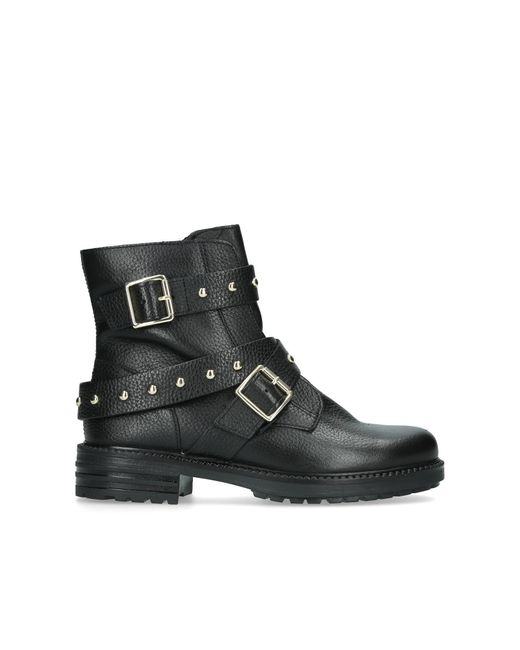 Kurt Geiger Womens Black Stinger Studded Leather Boots 2