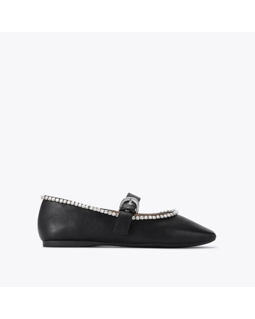 KG by Kurt Geiger Black Flats Nico Gem