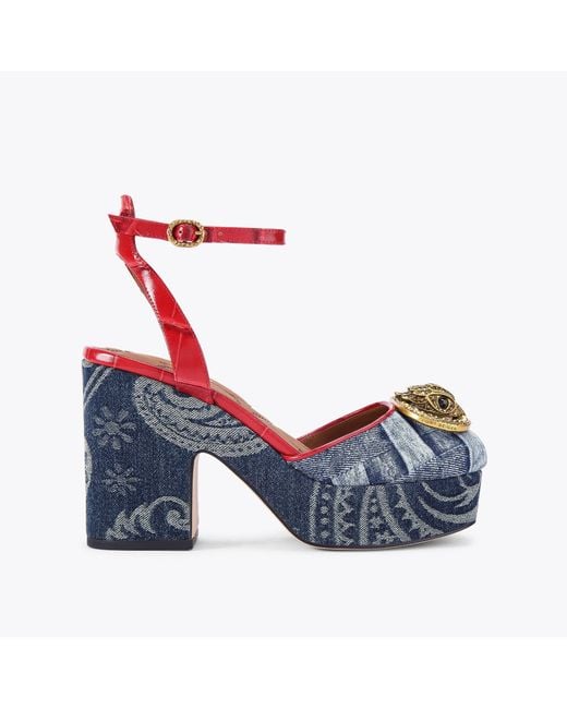 Kurt Geiger Blue Kurt Geiger Heels Denim Fabric Chelsea