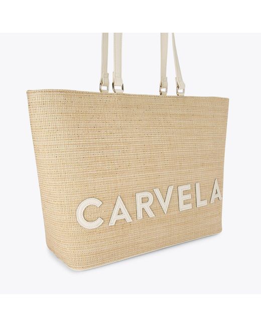 Carvela Kurt Geiger Natural Frame Winged Shopper Bag - Beige Tote Shopper Bag