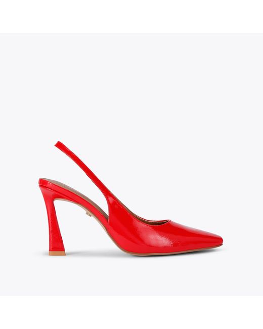 KG by Kurt Geiger Red Flats Silver Sweetie Court