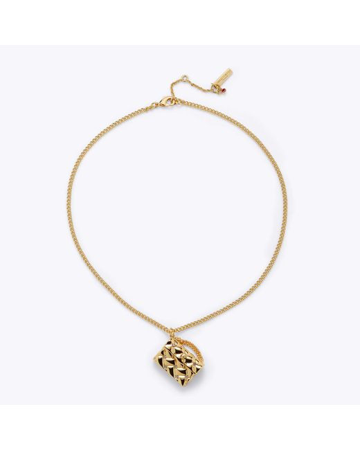 Kurt Geiger Metallic Women's Jewellery Necklace Gold Brass Kensington Bag