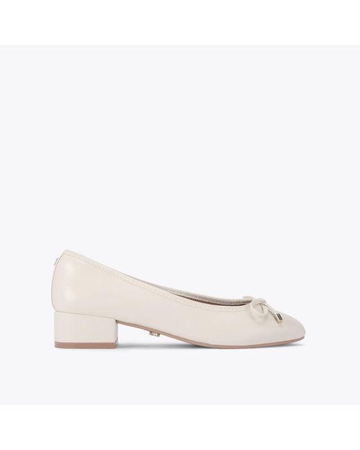 Carvela Kurt Geiger Natural Flats Bone Synthetic Nova