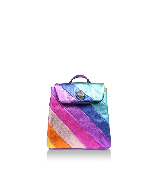 Kurt Geiger Multicolor Small Soho Rainbow Leather Backpack