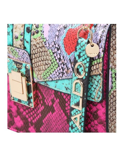 ALDO Multi coloured bisegna Snake Print Cross Body Bag Lyst UK