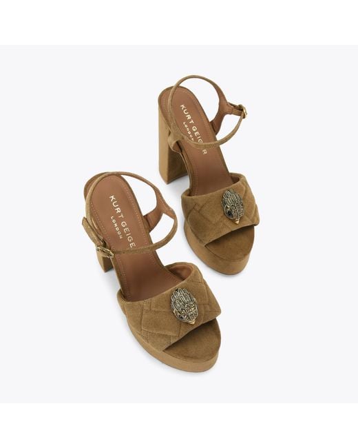 Kurt Geiger Metallic Kurt Geiger Heels Suede Kensington
