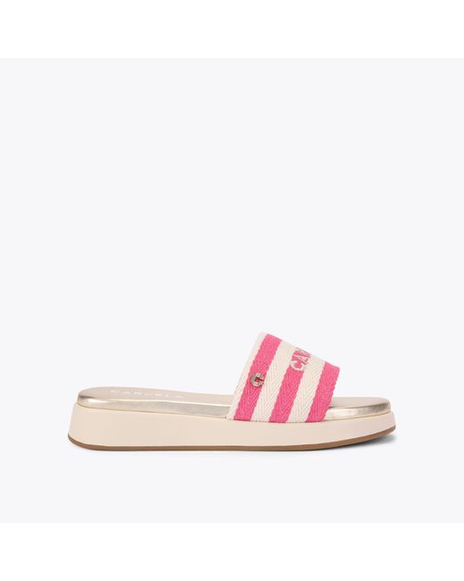 Carvela Kurt Geiger Pink Sandals Other Canvas Fabric Palermo
