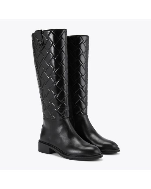 Kurt Geiger Black Kurt Geiger Boots Leather Quilted Kensington