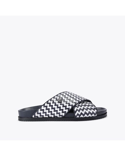 Kurt Geiger Blue Kurt Geiger Sandals Navy Leather Baron