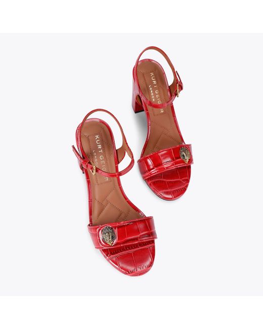 Kurt Geiger Red Kurt Geiger Heels Leather Kensington