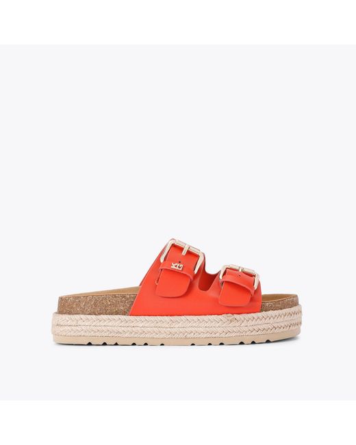 KG by Kurt Geiger Red Sandals Synthetic Raquel