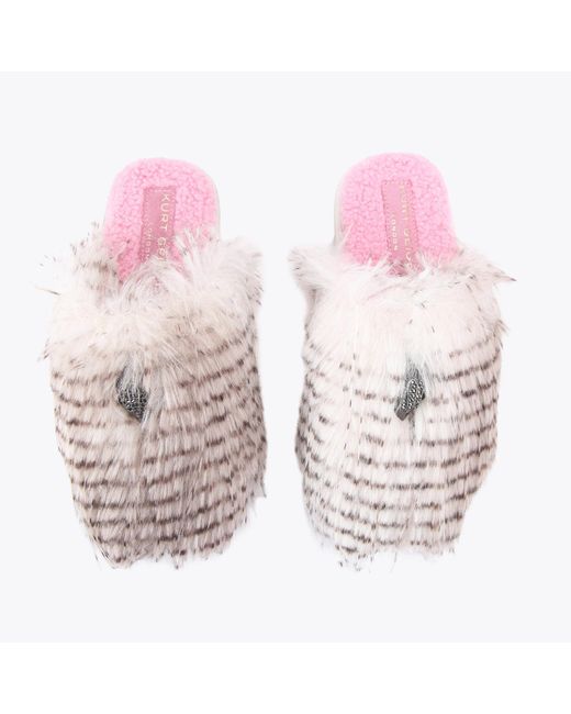 Kurt Geiger Pink Kurt Geiger Slippers Cream Combination Kensington