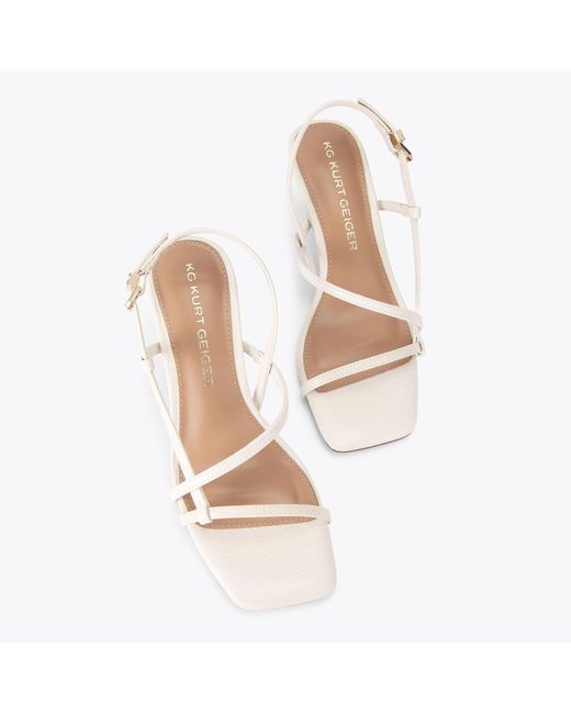 KG by Kurt Geiger White Heels Bone Sierra