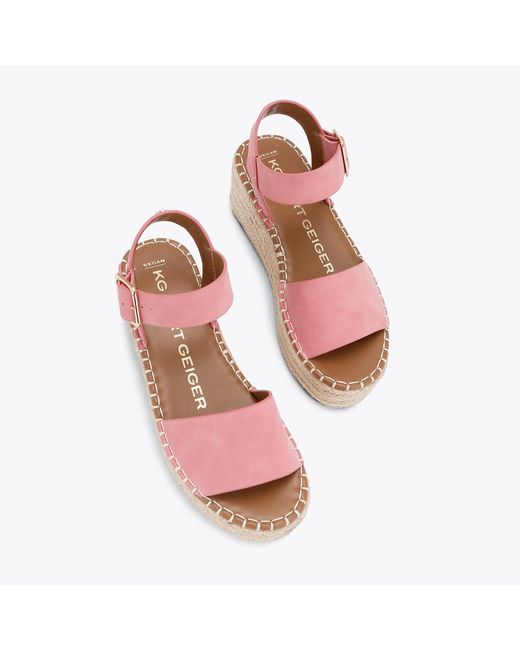 KG by Kurt Geiger Pink Sandal Pale Synthetic Pia