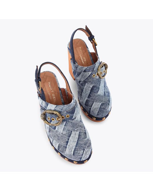 Kurt Geiger Blue Kurt Geiger Heels Denim Mayfair