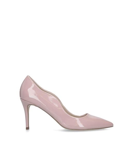 Miss Kg Pink Wide Fit Mid Heel Court Shoes