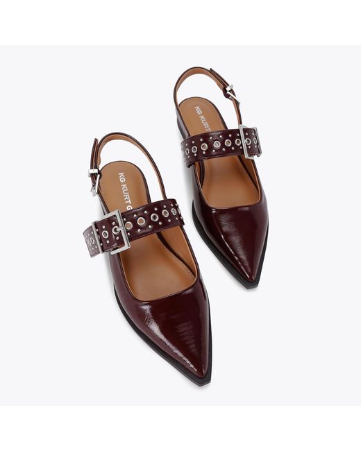 KG by Kurt Geiger Brown Flats Wine Synthetic Nova