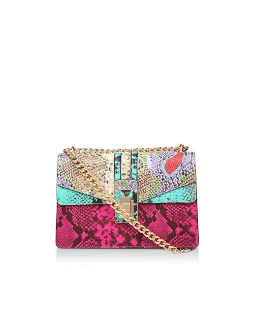 ALDO Multicolor Multi-coloured 'bisegna' Snake Print Cross Body Bag