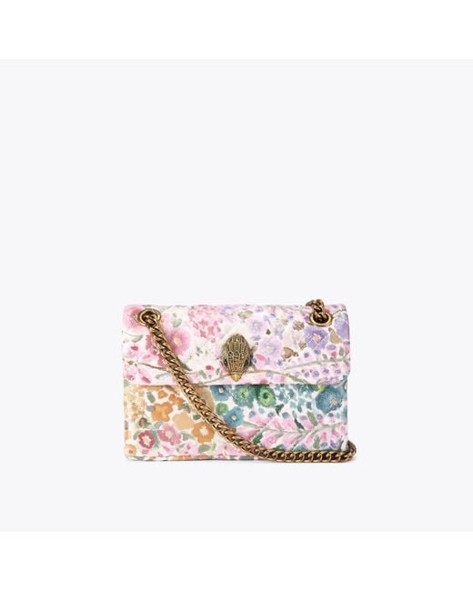 Kurt Geiger Pink Kurt Geiger Cross Body Bag Leather Floral Couture Kensington